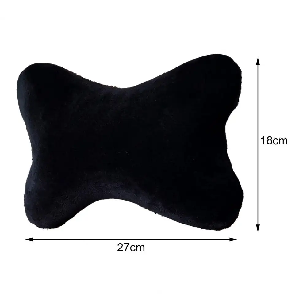 Travel Neck Cushion Detachable Zipper Closure Breathable Travel Neck Cushion Solid Color Neck Pillow for Automobile