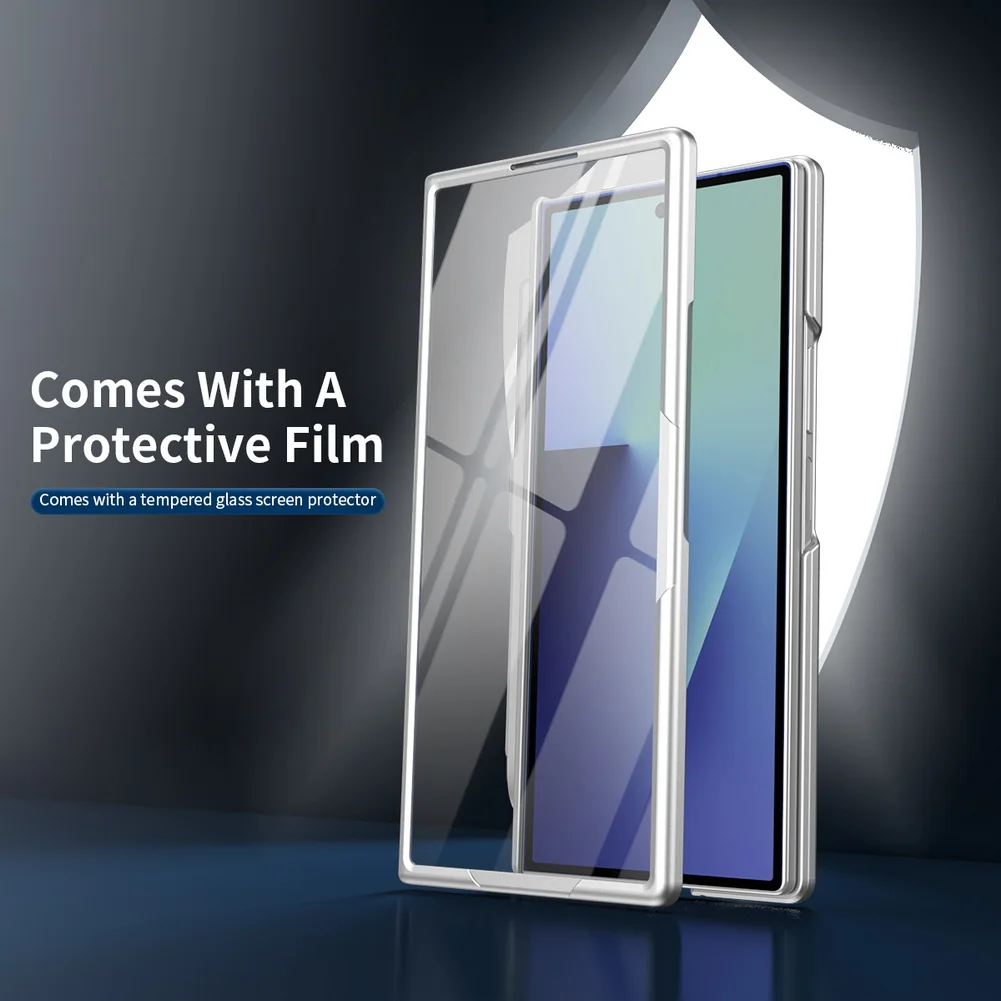 For Samsung Galaxy Z Fold 5 6 Case with Stylus Pen Magsafe 360° Rotation Stand Hinge Screen Protector Full Protection Cover