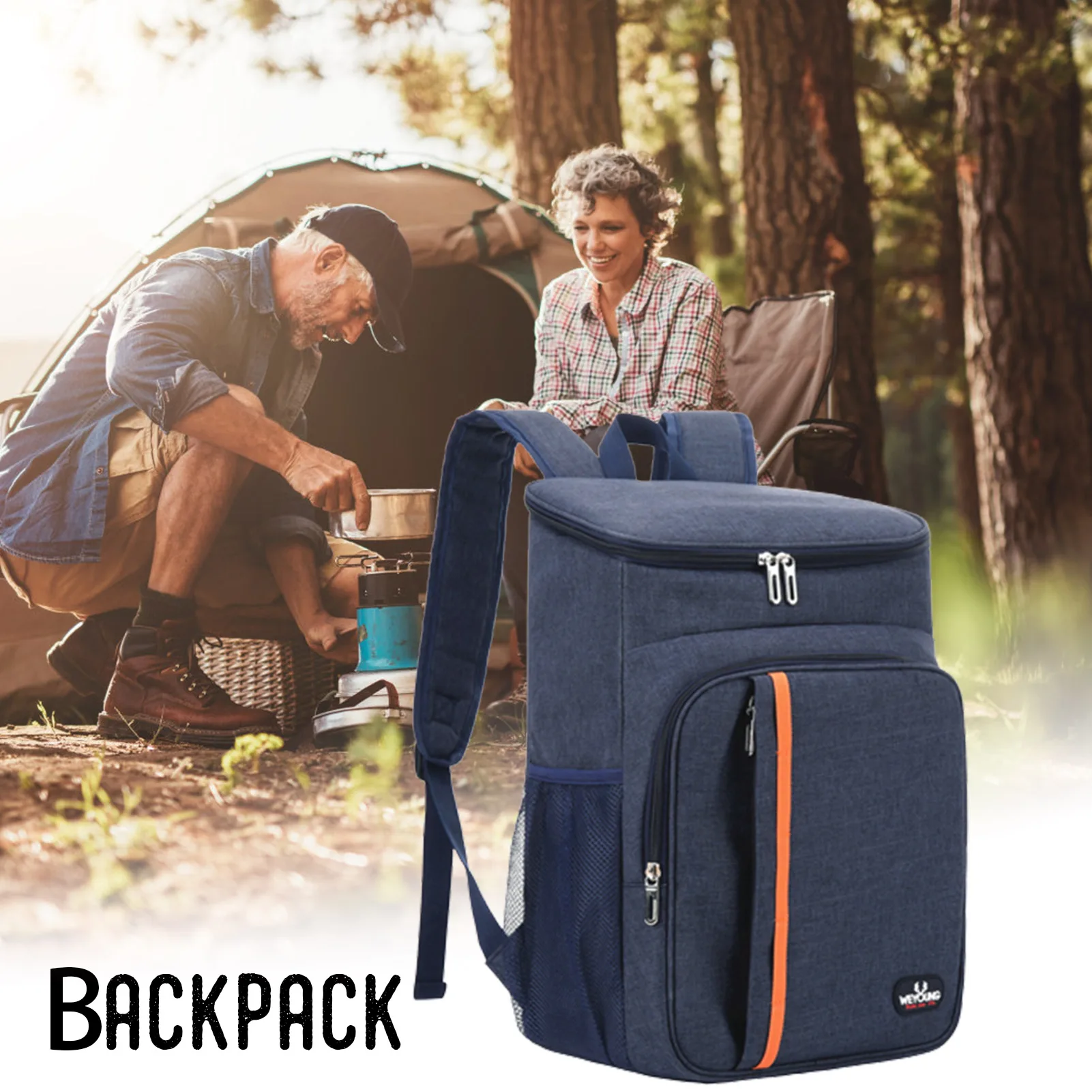 Extra Large Insulated Backpack Heavy Duty Water Resistant Bag for Men Small Cooler Backpack