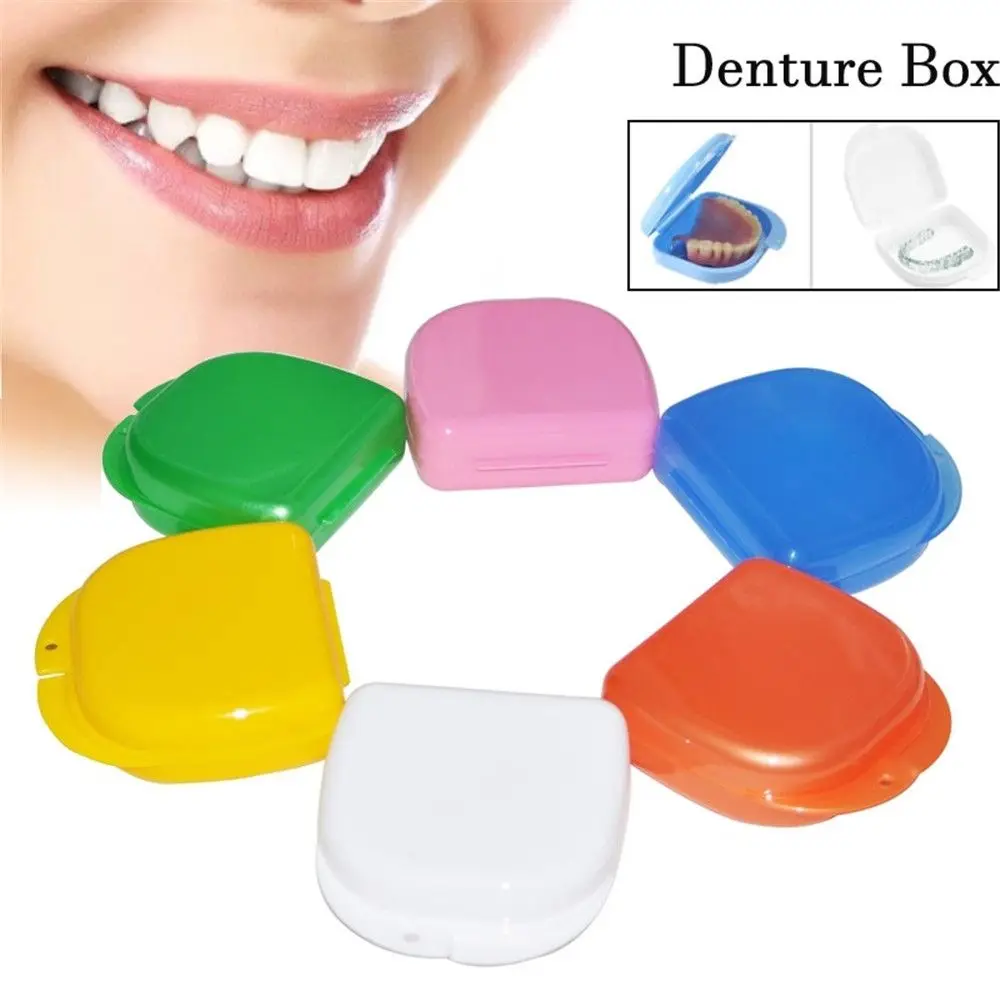 Hot Sale Health Care Supplies Tray Braces Case Oral Hygiene Denture Storage Box Mouth Guard Container