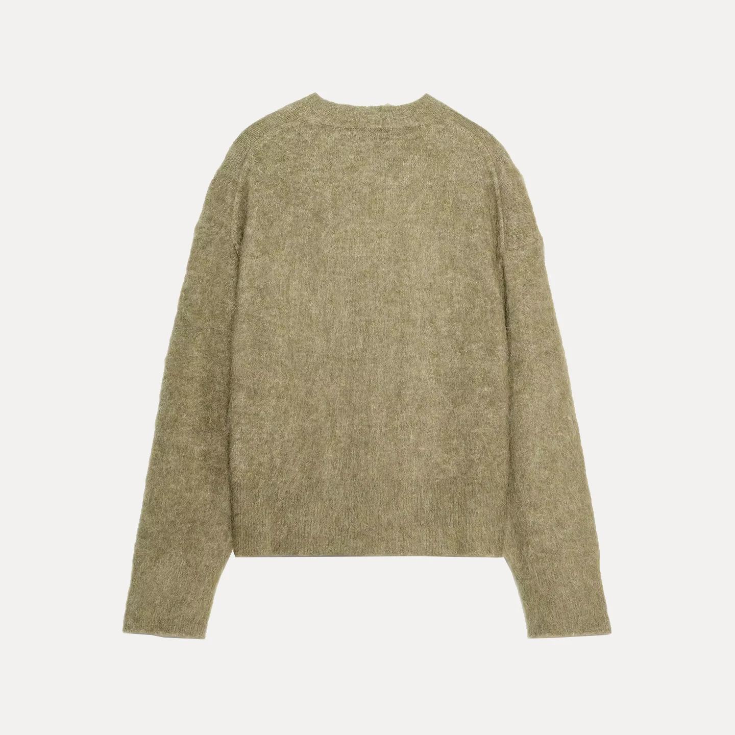 Herbst 2025, Damen-Strickpullover, Farbe, Reibeffekt, sorgfältig, lässig, V-Ausschnitt, lang, Sve-Strickwaren, Ele