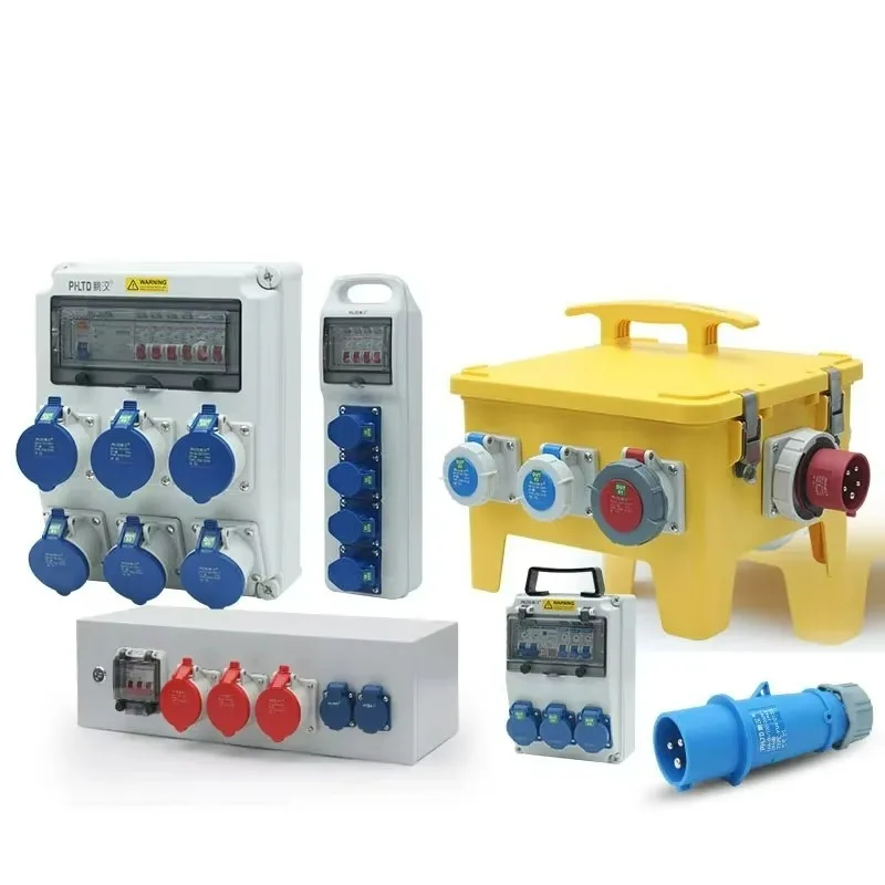 New High Quality Industrial Waterproof, Dustproof, Anti Aging Multi Functional Yellow Convenient Socket Distribution Box