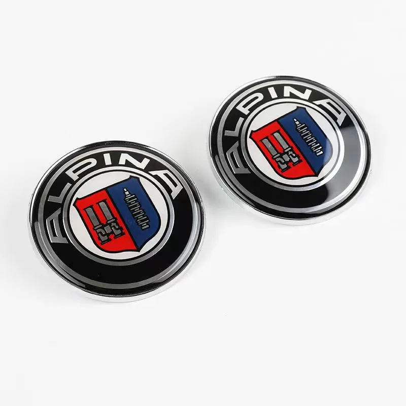 ALPINA auto cofano anteriore cofano distintivo tronco posteriore emblema volante adesivo ruota mozzo centrale Cap Badge cat styling accessori