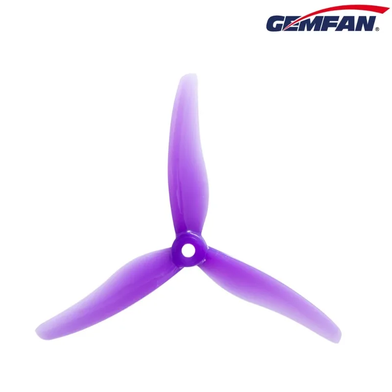 زوجان من المروحة Gemfan Hurricane 51433، 5.1x3.5 3-Blade PC لطائرة FPV Freestyle Drone، ترقية عالية الأداء