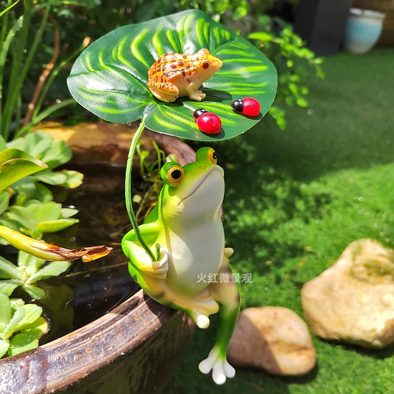 

Animals Statue Garden Decor Frogs Design Modern Artificial Garden Accessories Creative Garten Dekoration Outdoor Decorations