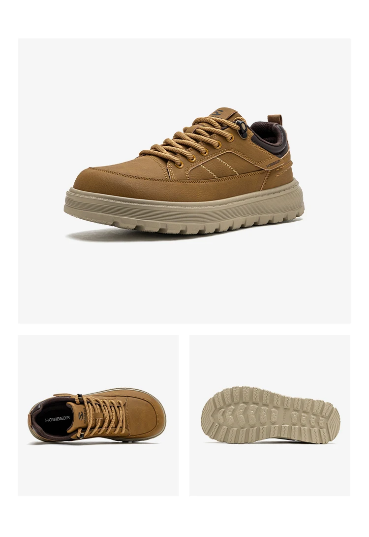 HOBIBEAR Herren Oxford-Schuhe mit breiter Passform, klassisches Kunstleder, Business-Schuhe mit klobigem Absatz, Retro-Freizeitschuhe zum Schnüren – Detail 19