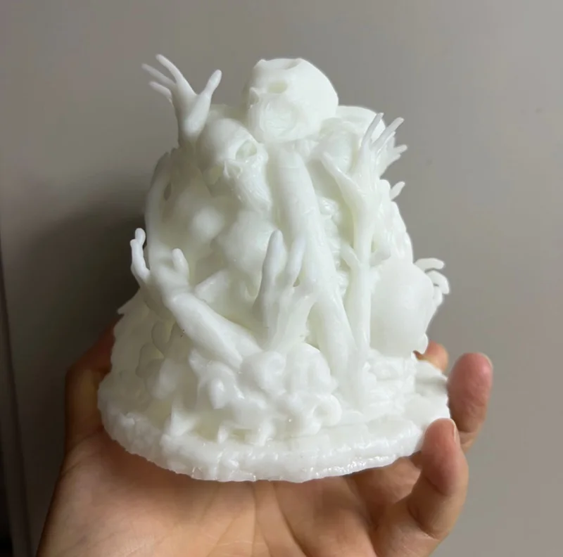 LinDeekin D135 ที่กําหนดเอง 3D โรงรถชุด Unpainted รูป GK รุ่นเรซิ่นสีขาวประกอบจิ๊กซอว์ปริศนาตัวละครรุ่น