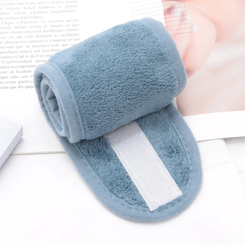 Women Adjustable SPA Facial Headband Soft Toweling Hair Accessories Girls Headbands for Face Washing Bath Makeup Hair Band