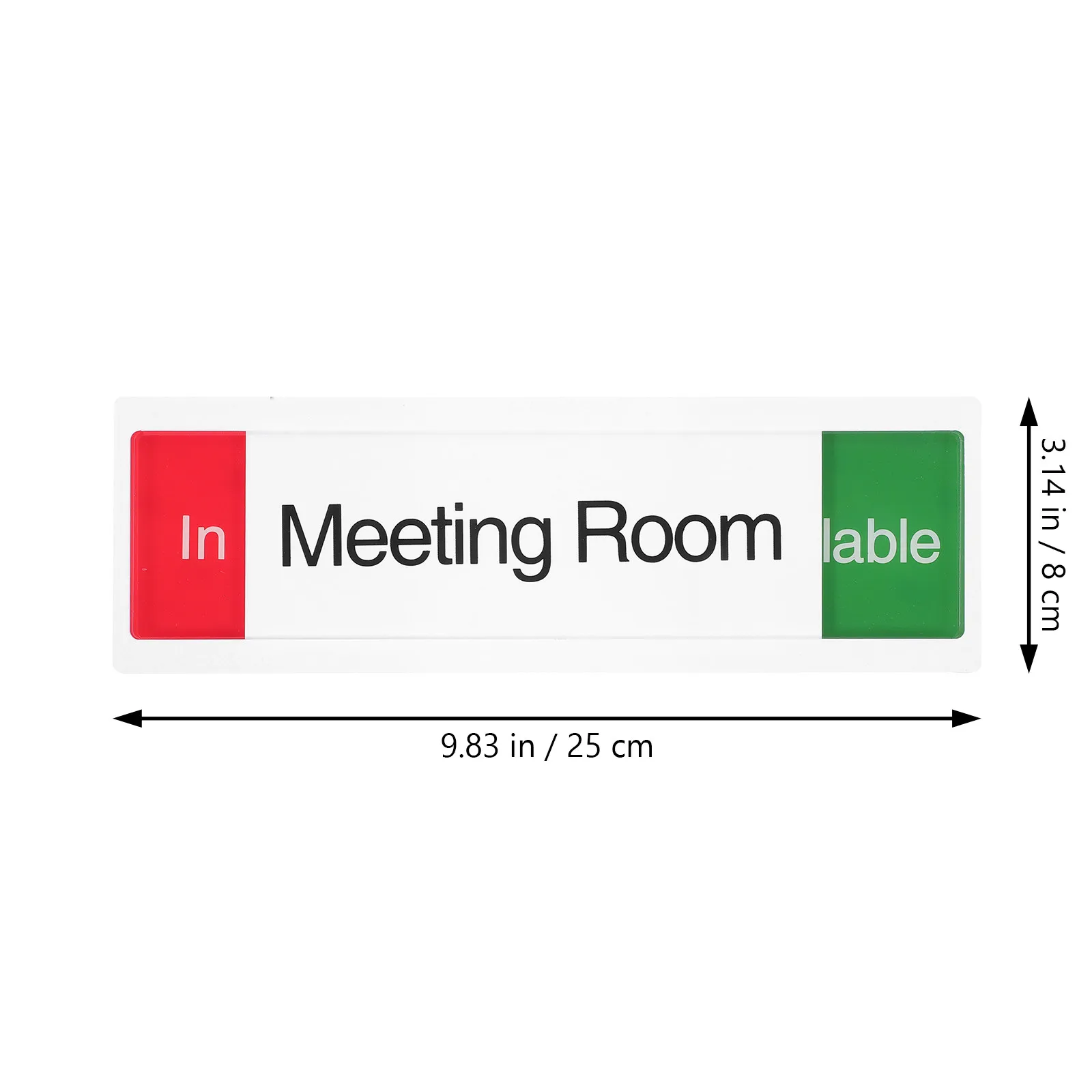 Privacy Door Indicator Sign Acrylic Tear Resistant Red Green Slider Meeting Room Use Business Office Available Slide Door Sign
