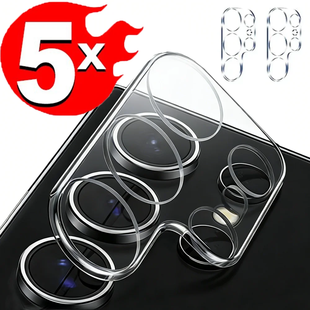 

5-1PCS Tempered Glass for Samsung Galaxy S26 S25 S24 S23 S22Ultra Plus HD Clear Camera Protector Back Lens Cover Lens Protectors