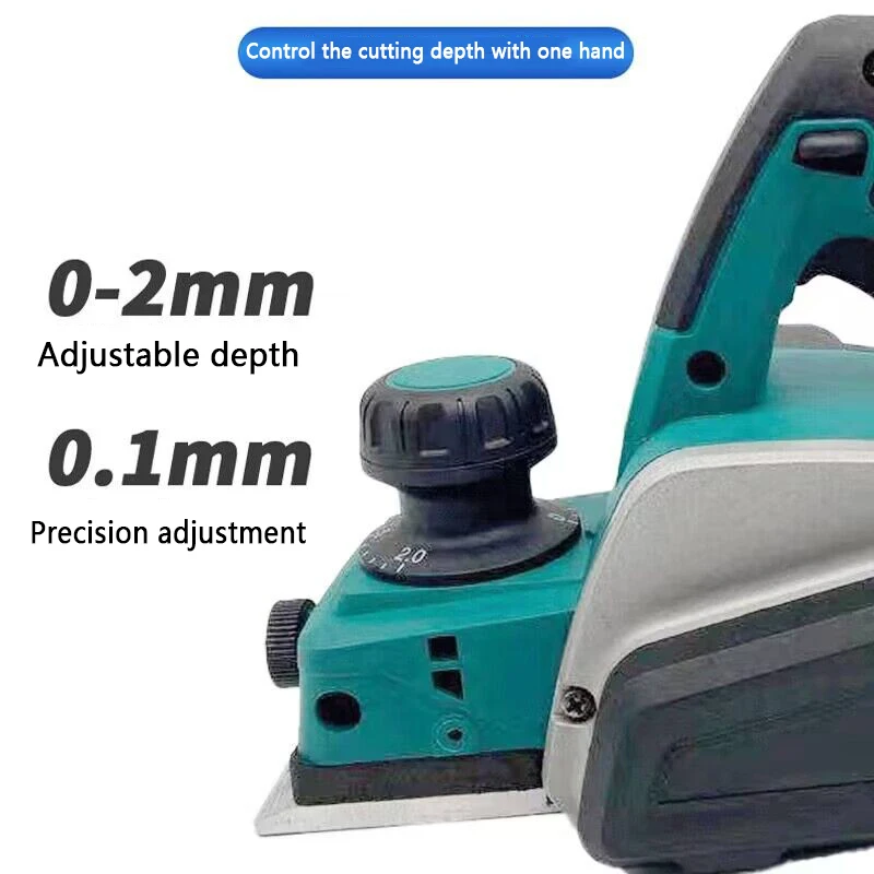 For Makita 18V Battery Wood Cutting Tool Cordless Electric Planer With Wrench Handheld Rechargeable Electric Planer