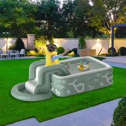 Kids Pools For Backyard Thicken Garden Pool Waterslide For Kids Summer Outdoor Watersport Pool Toys For Boys And Girls Water