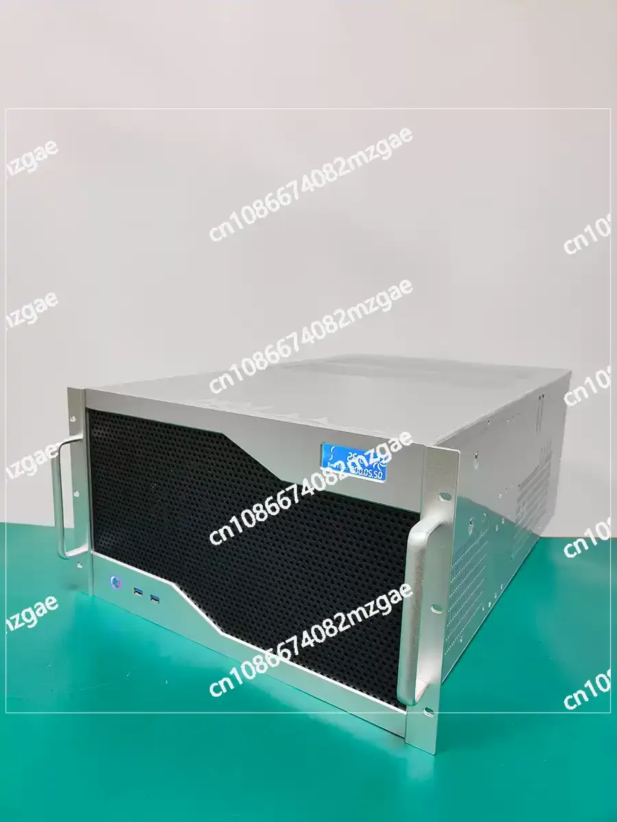 6U Industrial Control Chassis 12 Slots Multi GPU Dual ATX Power Supply Water-cooled E-ATX Motherboard  Server
