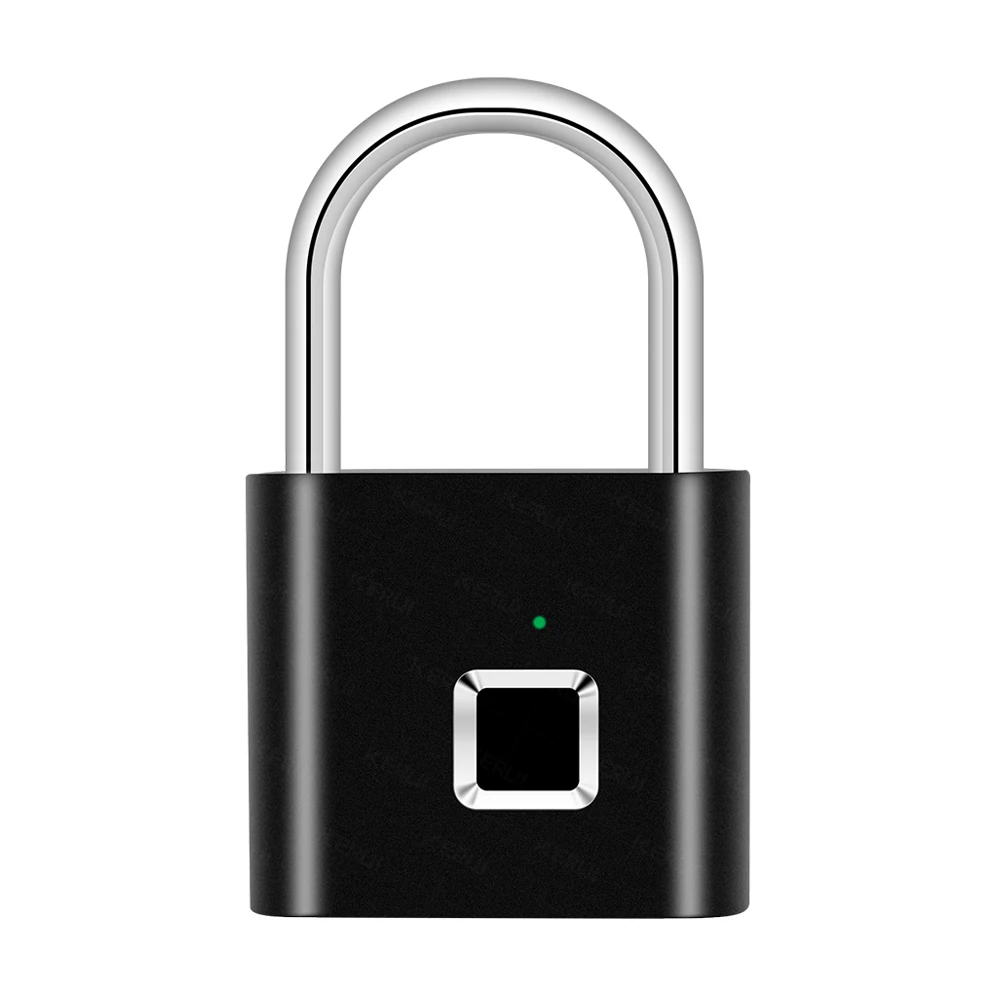 

USB-Type C Smart Padlock: Keyless Electronic Fingerprint Access with Quick-Touch Thumbprint – For Luggage & Cabinets