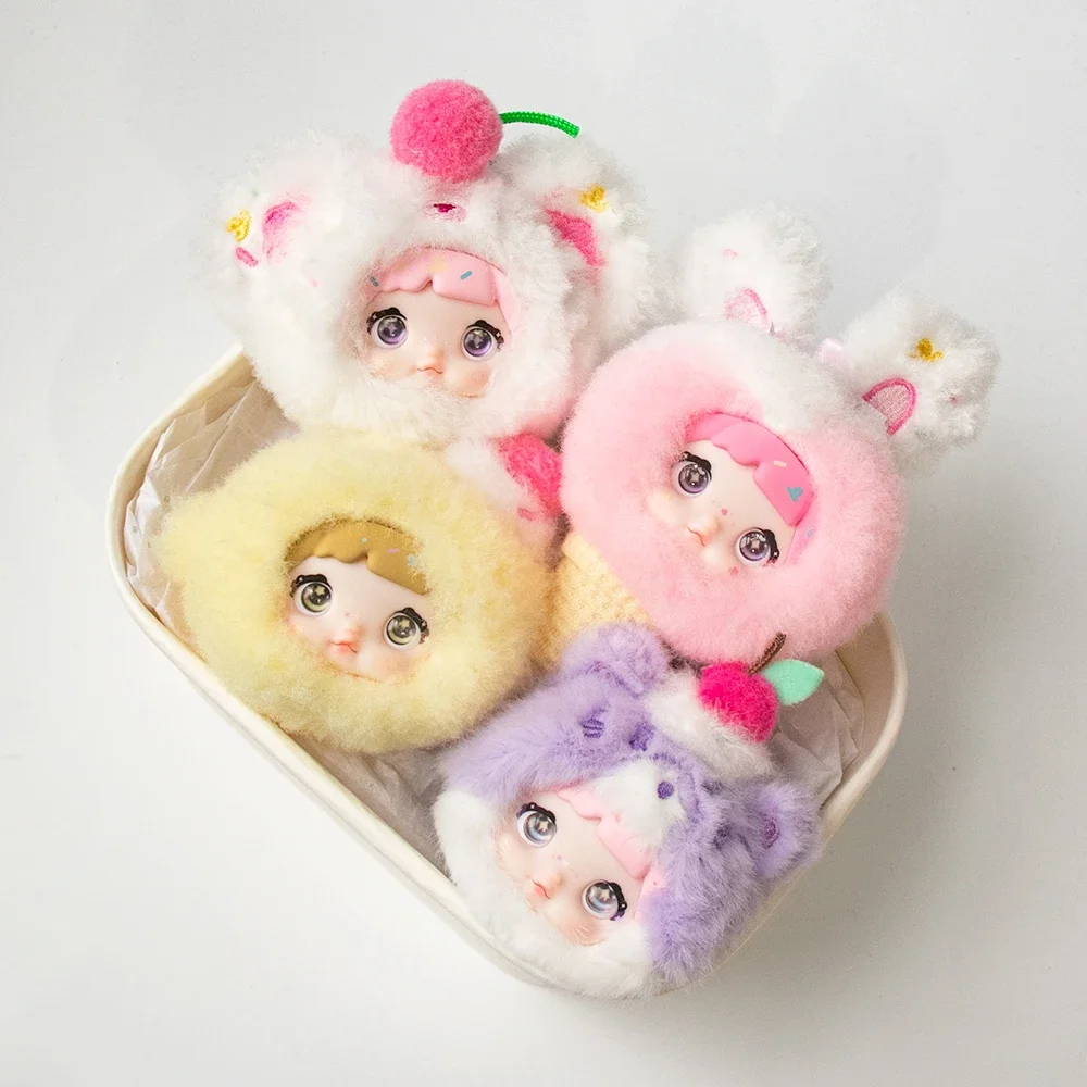 노미 100% 스위트니스 비닐 플러시 인형 럭키 블라인드 박스 미니 백 참 귀여운 애니메이션 펜던트 깜짝 선물 트렌디 장난감