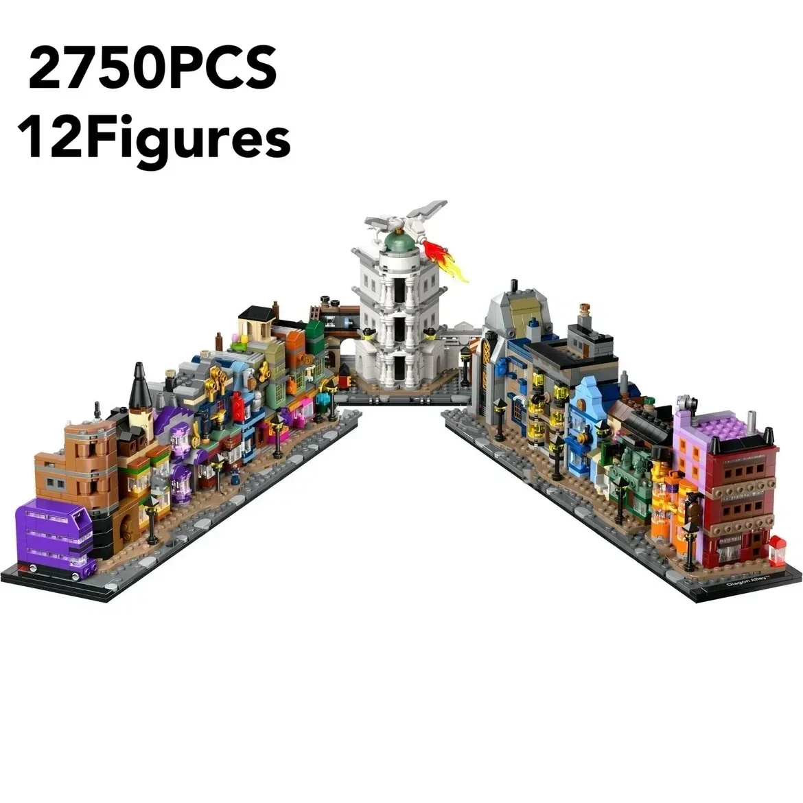 

76444 New classic City Street Classic Alley Shop Mini House Building block model toy children adult DIY Christmas Birthday Gift