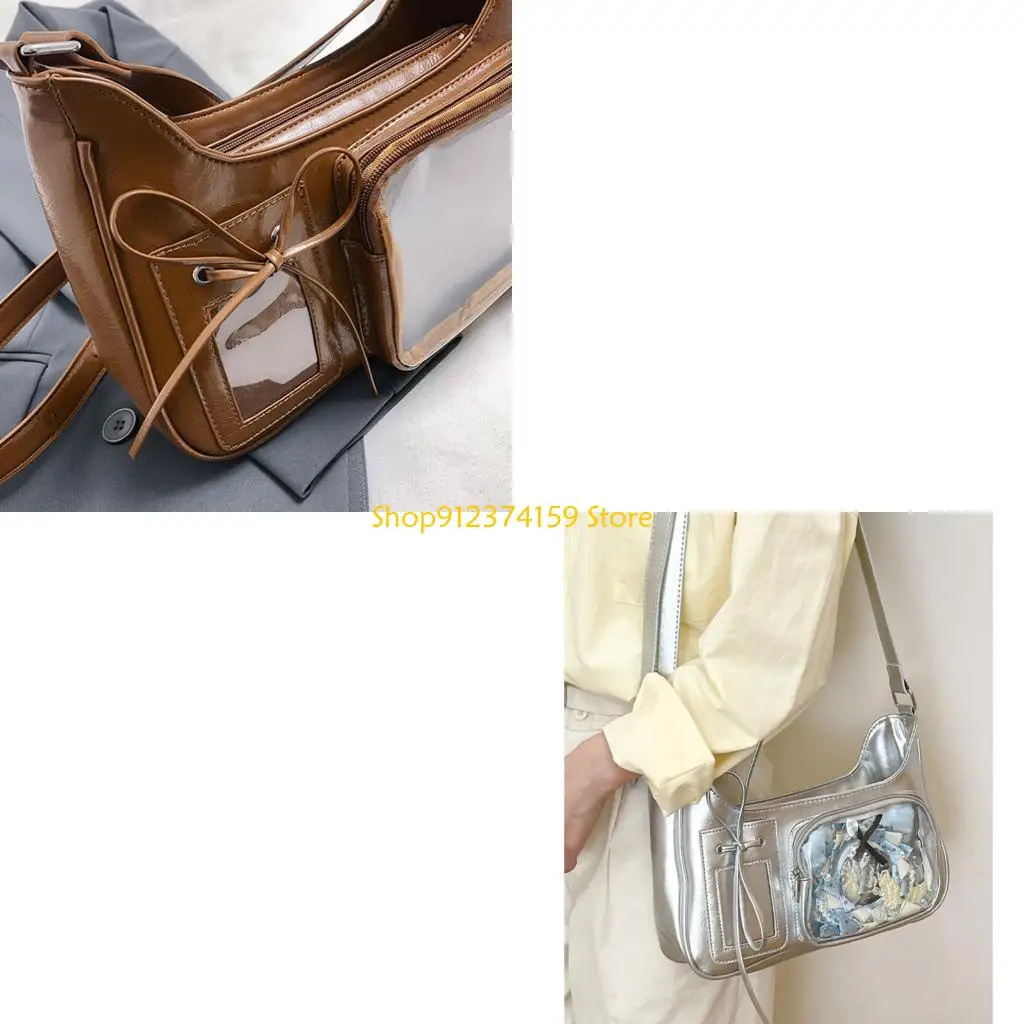 

G5AE Модные сумки через плечо с принтом аниме, подходящие для покупок и поездок на работу