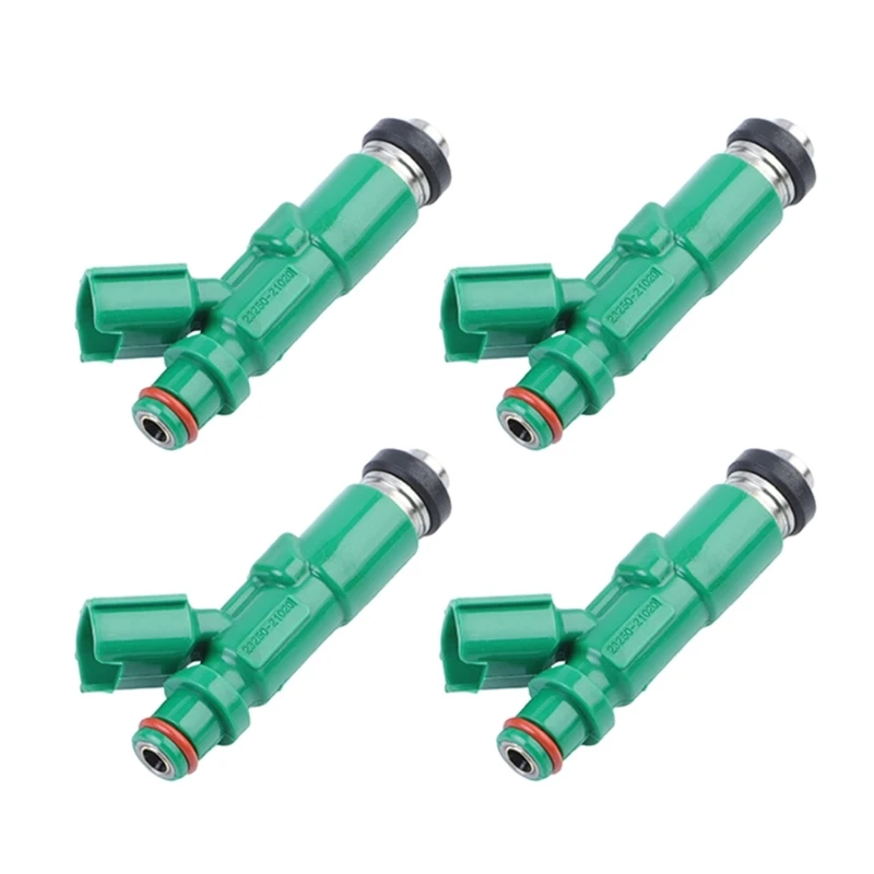 4pcs Fuel Injector Hat Fuel Nozzle Modified Auto Parts Nozzle Adapter Compatible for Prius 2325021020 2000-2009 1.5L-L4