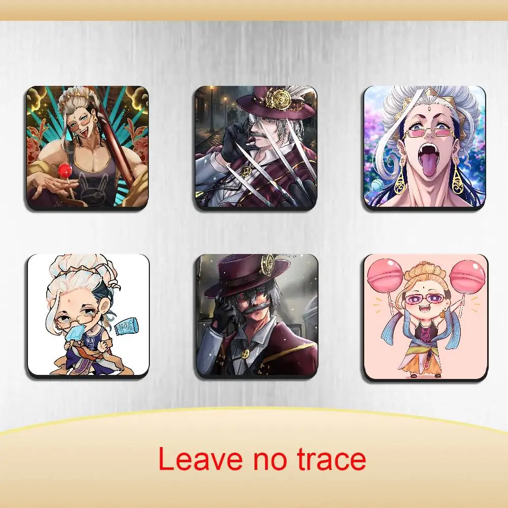 Jack the Ripper Chibi Record of Ragnarok Black Square Plastic Fridge Magnet, for Magnetic Sticker No Trace Left, Durable