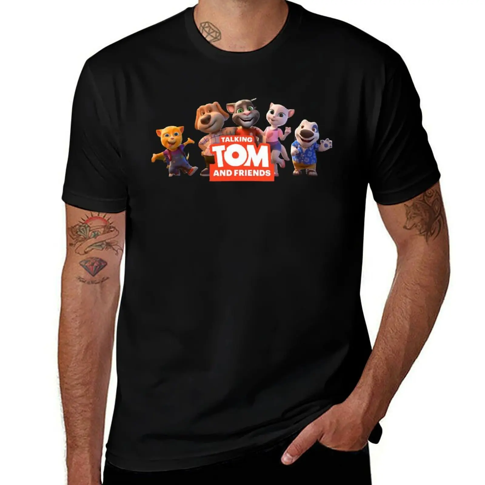 Beautiful Model Talking Tom And Friends Character Awesome For Movie Fans T-Shirt graphic tee shirt plus sizes sweat shirts, men