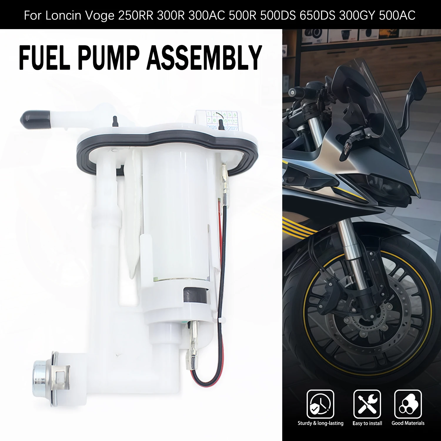 Accessories Moto Fuel Pump Assembly For Voge 250RR 300R 300AC 500R 500DS 650DS 300GY 500AC Motorbike Fuel Delivery Parts