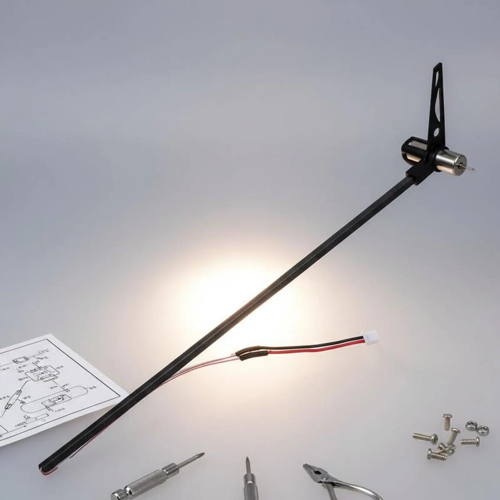 Rc Helicopter Tail Boom Engine High Quality Helicopter Tail Engine with Boom Hobby Parts Long-Lasting Insertable Connector