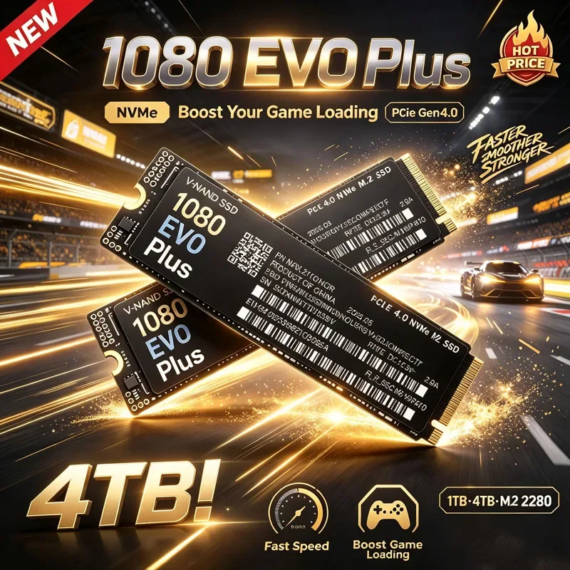 1080 EVO Plus NVMe SSD M.2 2280 PCIe Gen4.0 X4 TLC 3D NAND 1TB 4TB Internal Gaming Solid State Drive for PC Laptop