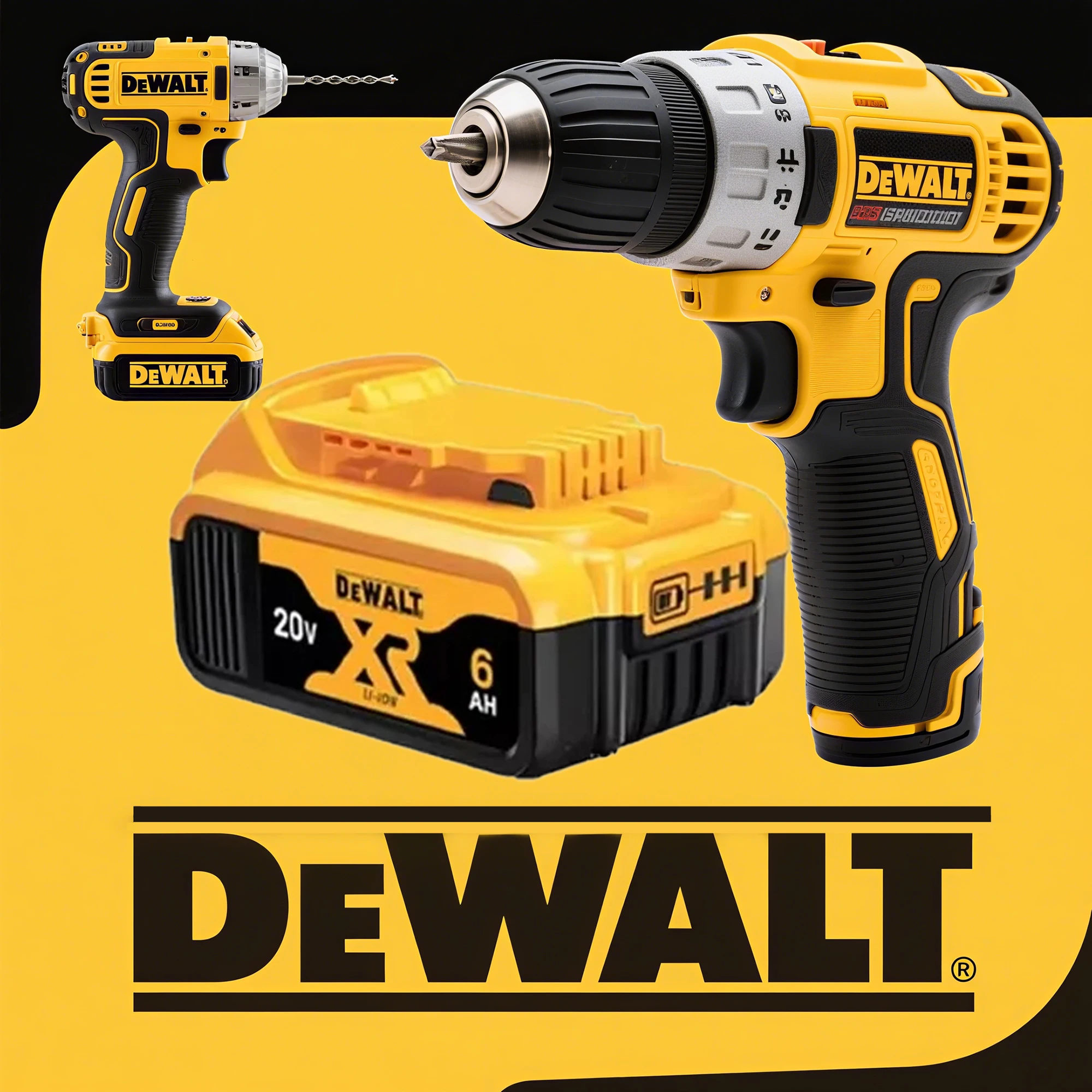 100% originální baterie DEWALT 20V, elektrické nářadí Dewalt DCB606, DCB205, DCB206, DCBGene, DCB200 MAX, 20V, 60V, 6AH, 9AH, originální DeWalt - náhled 4