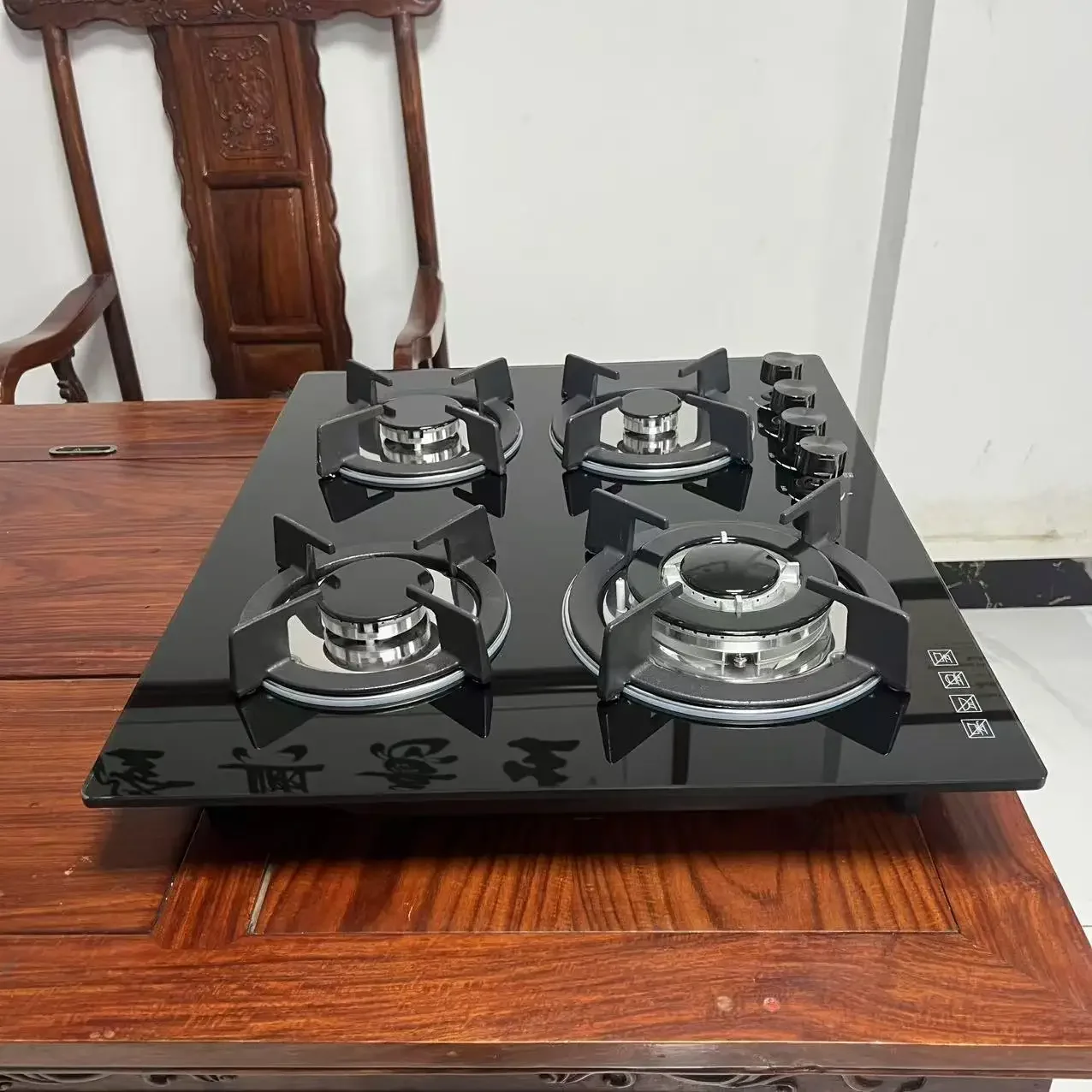 Built in G as Hob 4 Heads LPG G/as burner Ga/s Cooker Ceramic Hob Black Color 2/3/4/5/6 Heads Available