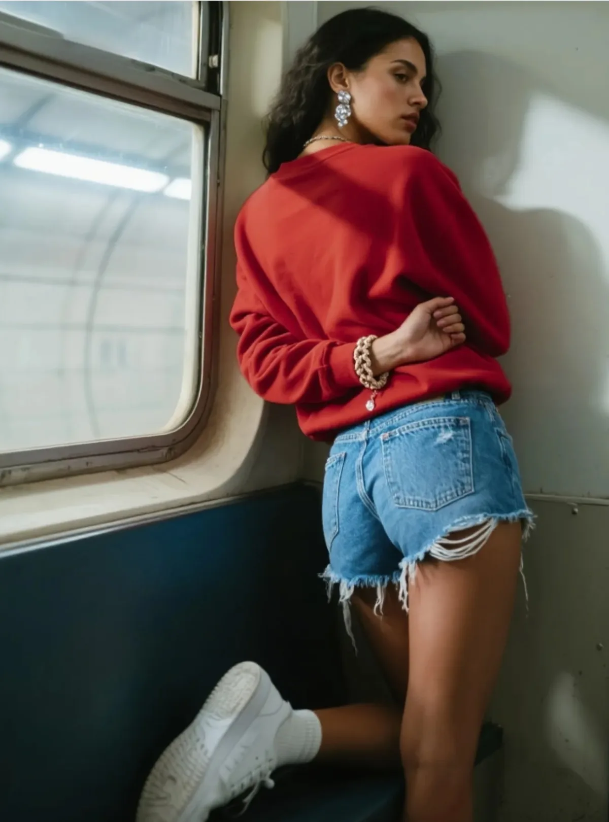 Sudadera con cuello redondo estampada "It's A Beaut Clark" informal y moderna para mujer, adecuada para fiestas, vacaciones, jerseys de regalo