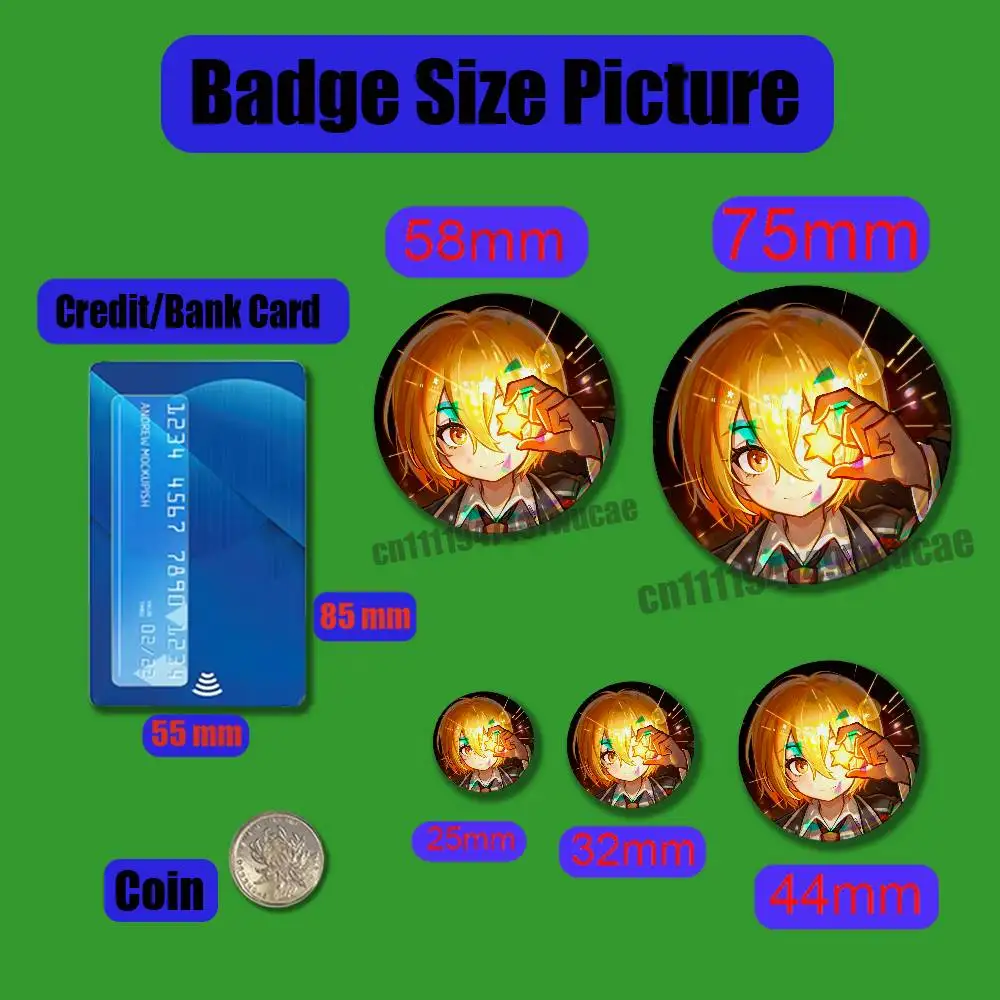 For L-Limbus Company Don Quixote Pin Case DIY Insignia Badge Emblem Round Brooch Button Hat Cap Laser Cover