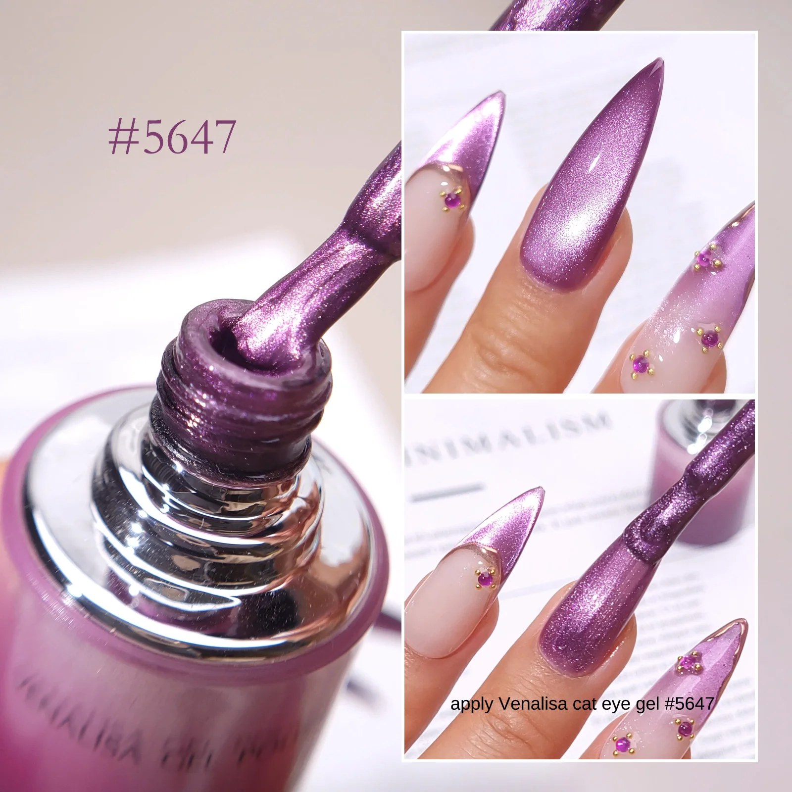 10ml TPO Free Hema Free VENALISA 10D Magic Cat Eye Gel Venalisa Nail Gel Polish Soak Off UV LED Semi Permanent Gel Nail Varnish