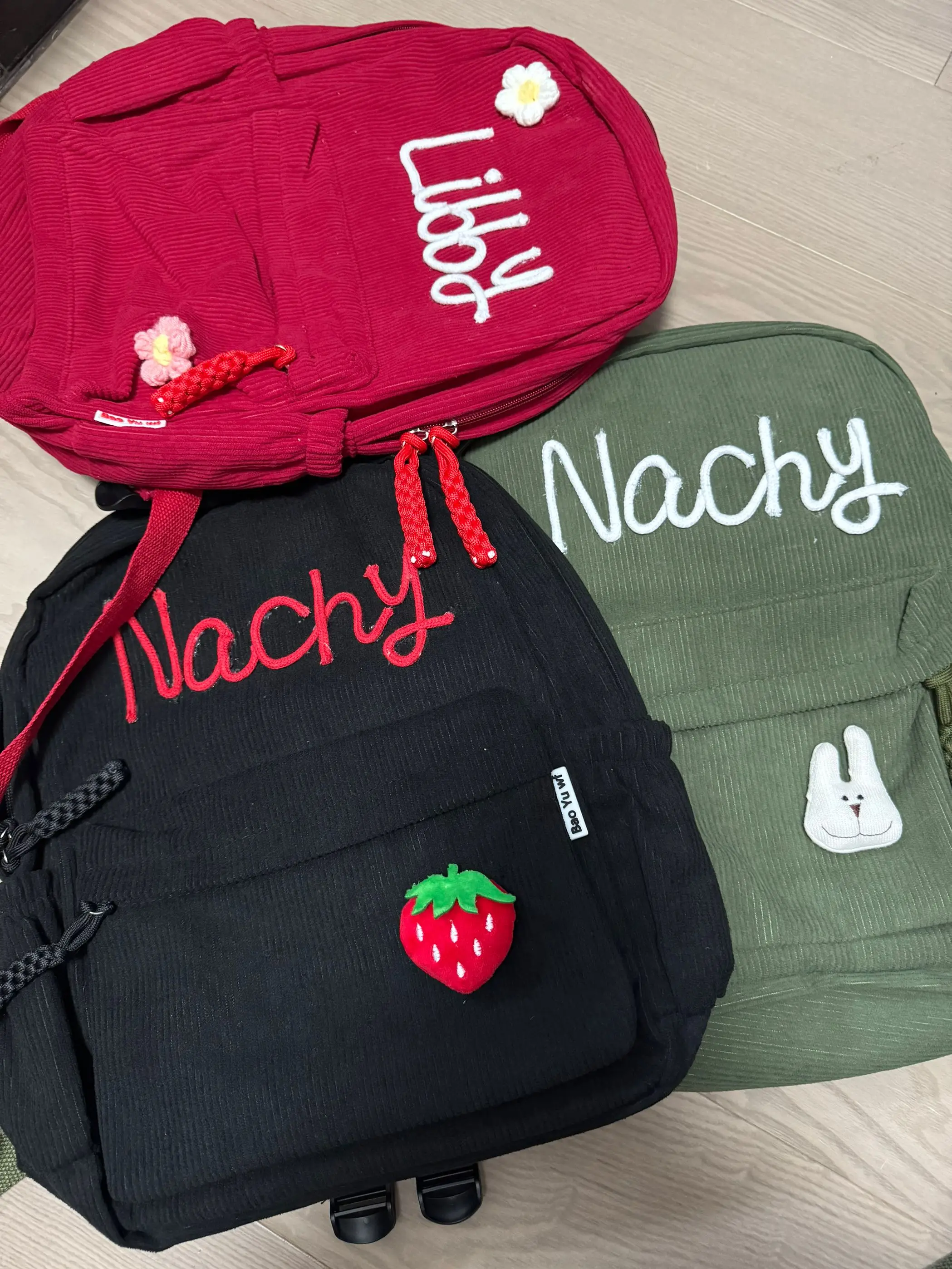 

Персонализированный детский рюкзак, вельветовый рюкзак с вышивкой, «Снова в школу», рюкзак с именем ребенка, школьная сумка для колледжа, малышей, с именем