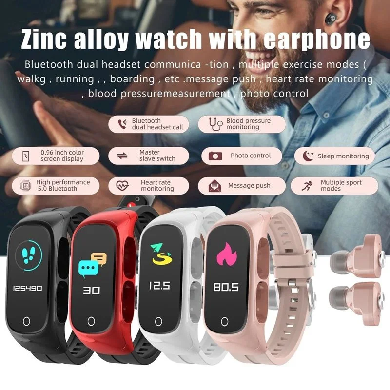 2023 Smatwatch com fone de ouvido sem fio TWS Earbuds para homens mulheres fone de ouvido relógio inteligente para Apple Xiaomi Huawei Headset Watch