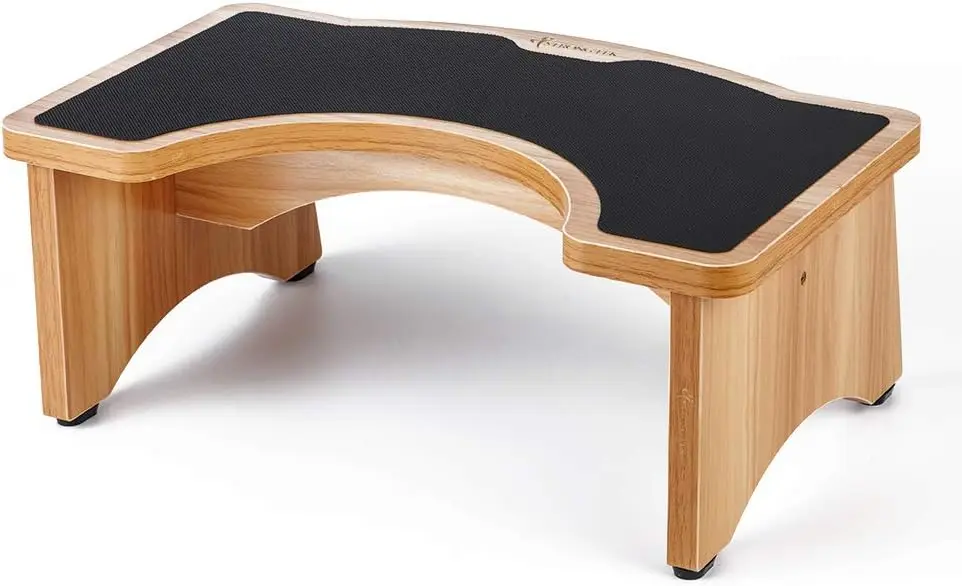 

Enhanced Squatting Toilet Stool Wooden Potty Stool for Bathroom Extra-Thick Wood Sturdy Capacity Comfortable Toilet Stool