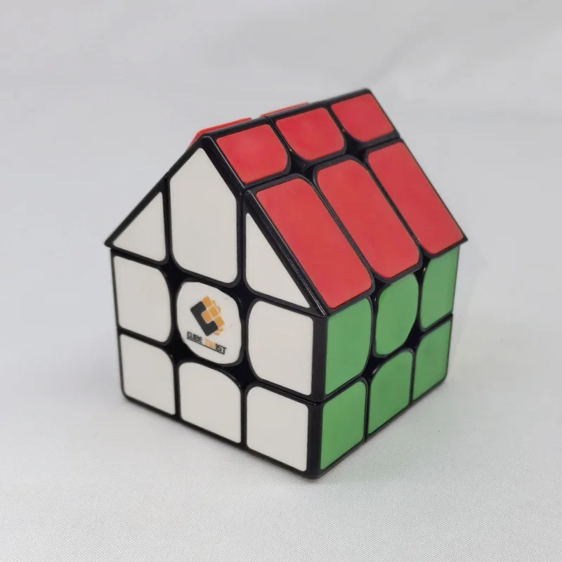 Tise House Alien Magic Cube 3X3 Magic House Cube Color Ceramic Plate 3X3 Magic Puzzle House Cube Fidget Toys