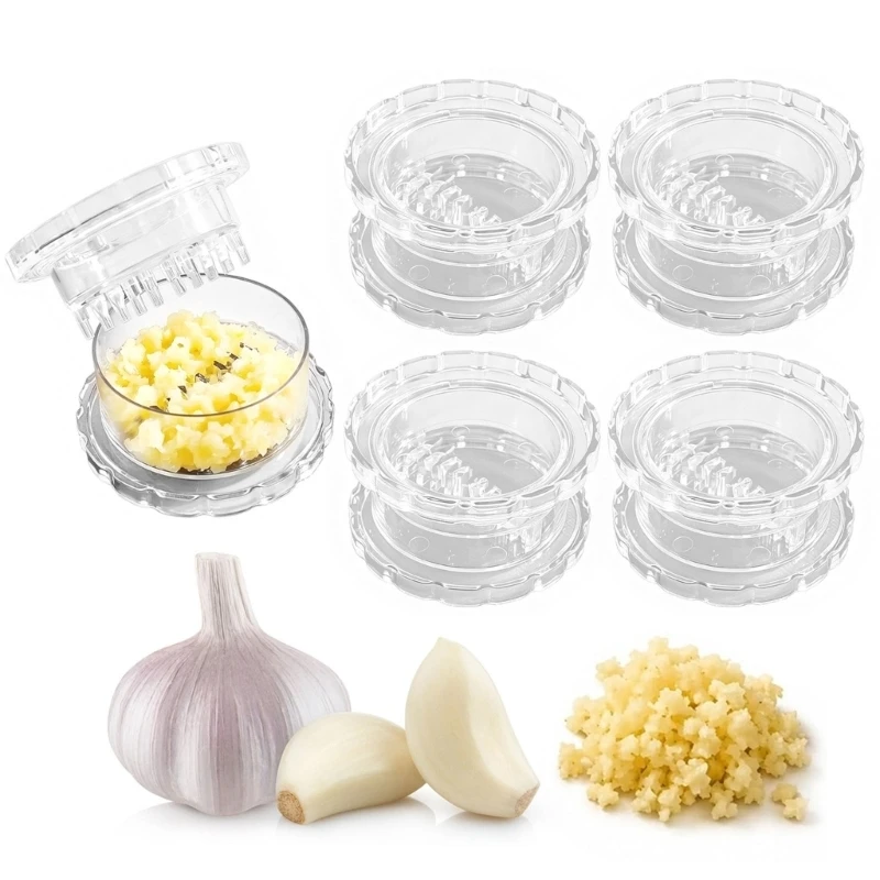 Clear Manual Garlic twisters Handheld Mincer and Grinder for gingers Onion herb 