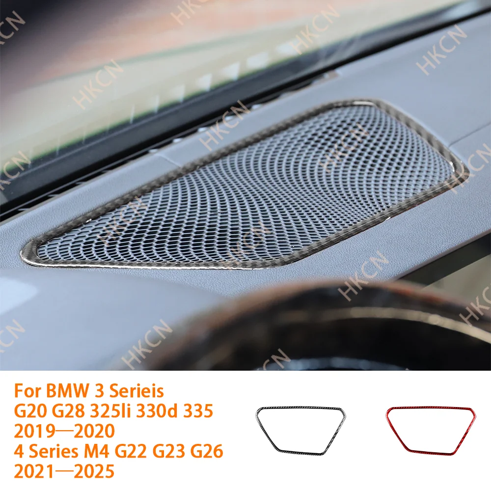 

For BMW 4 Series G22 G23 G26 2021-2024 Carbon Fiber Dashboard Air Outlet Air Vent Frame Car Accessories Interior Cover Stickers