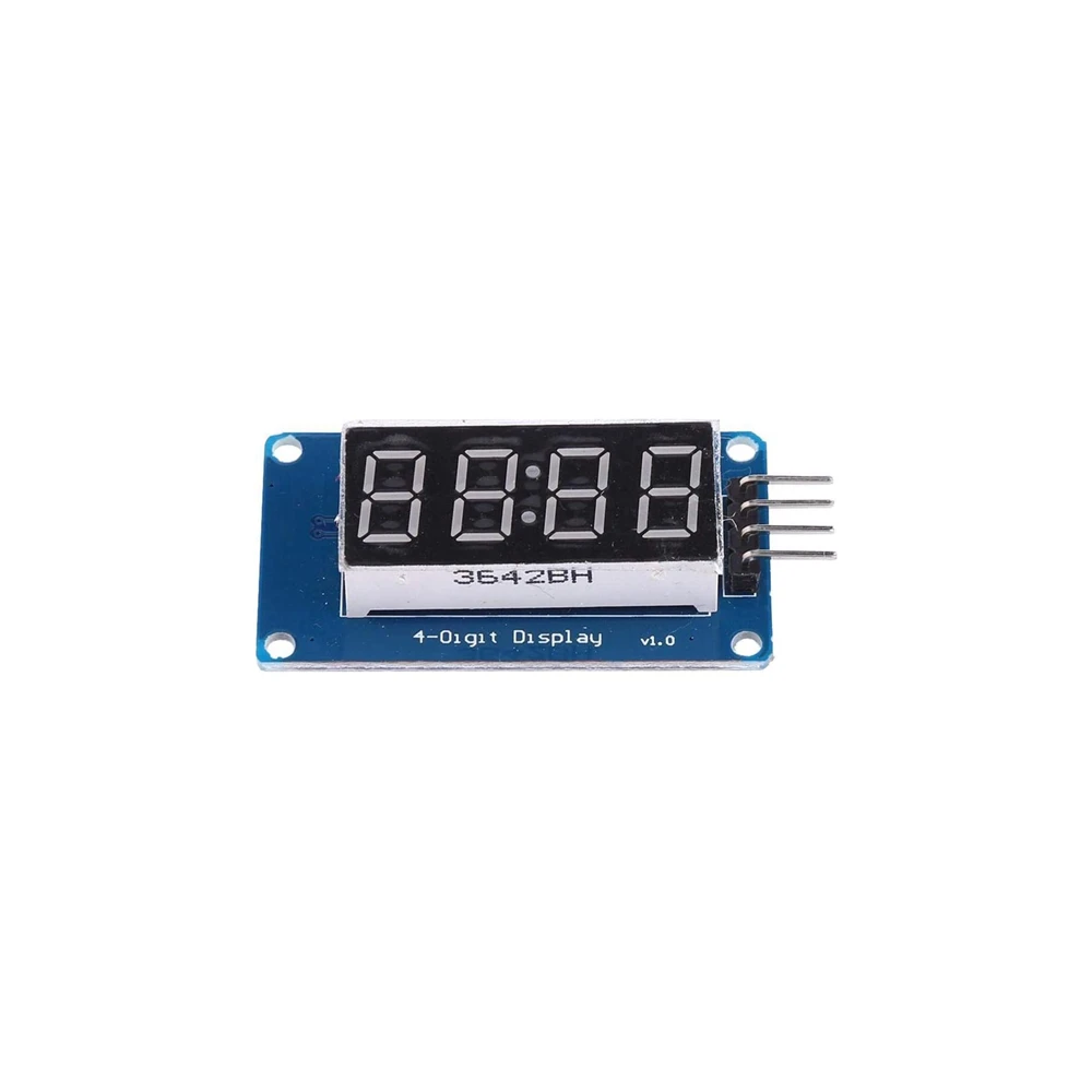 Tm1637 módulo de exibição led para arduino 7 segmento 4 bits 0.36 Polegada relógio vermelho ânodo digital tubo quatro série driver placa pacote