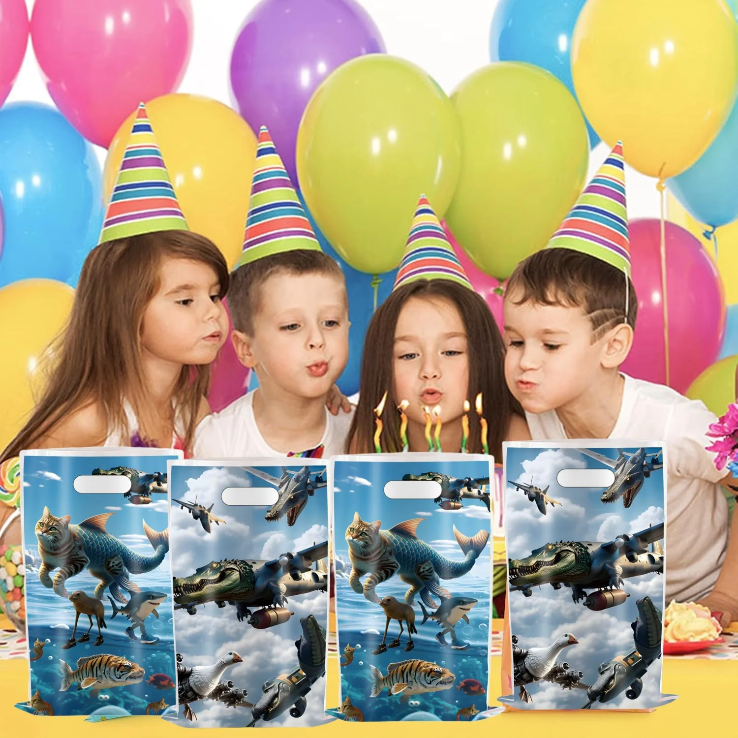 Brainrot Loot Bag Italienische Brainrot-Geschenktüte Geburtstagsdeko Tung Sahur Süßigkeitenbeutel Babyparty Brainrot Party-Gastgeschenke – Detail 6