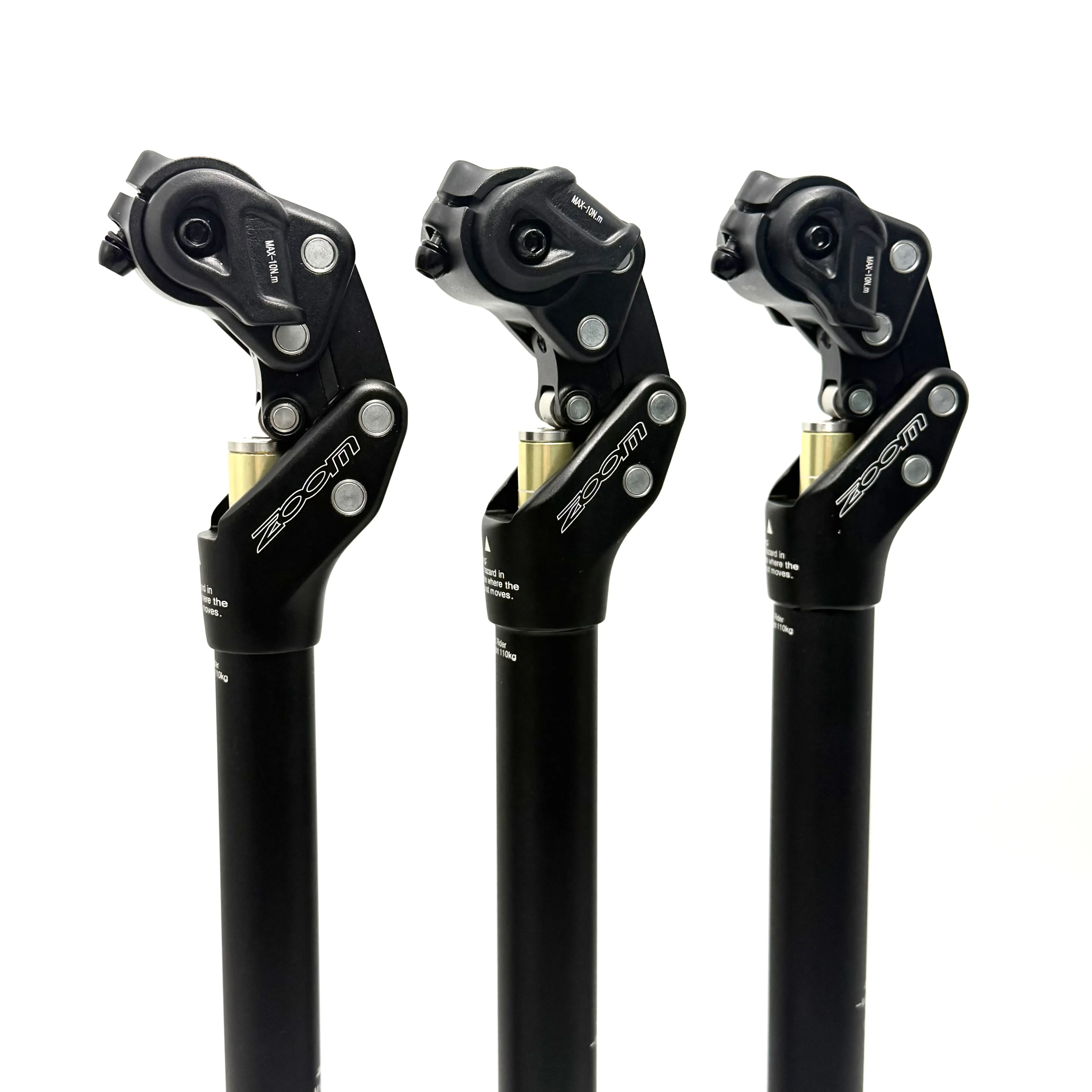 ZOOM MTB Four-Link Suspension Dropper Seatpost 27.2/30.9/31.6×355mm Aluminum Manual Adjustable Shock Absorbing Seat Tube
