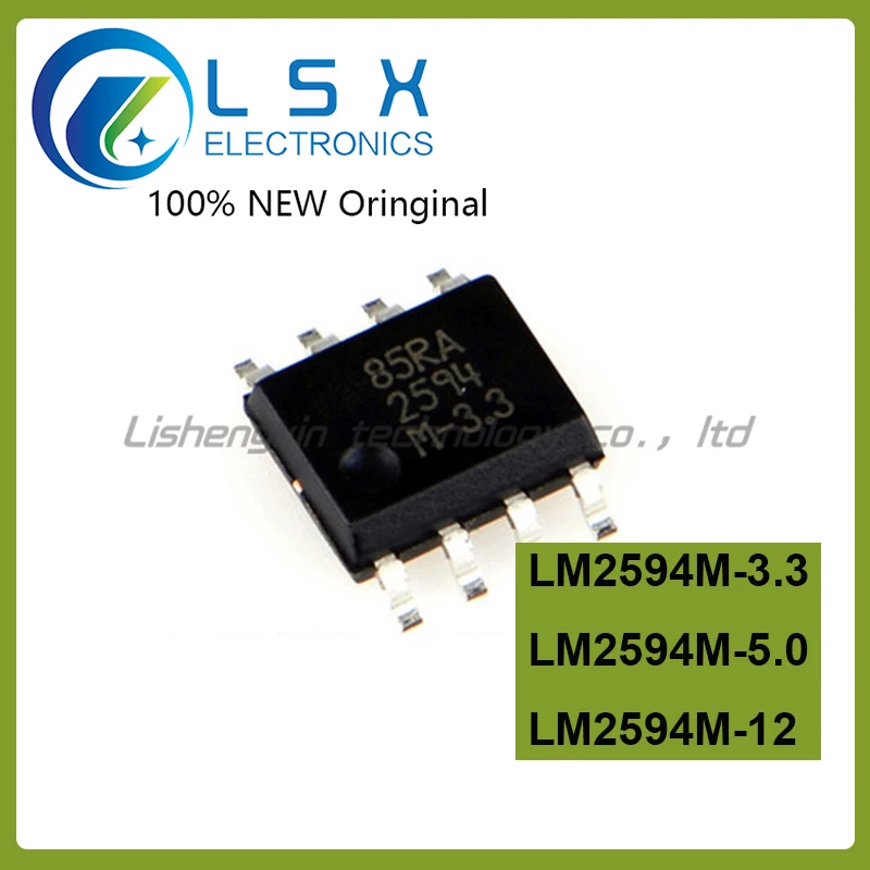 

10pcs LM2594M-3.3 LM2594M-5.0 LM2594M-12 SOP8 Original On stock Buck regulator