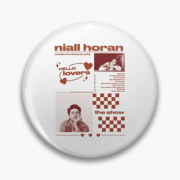 Niall Horan The Show New Album  Soft Button Pin Hat Metal Brooch Fashion Cartoon Women Decor Clothes Jewelry Collar Lapel Pin