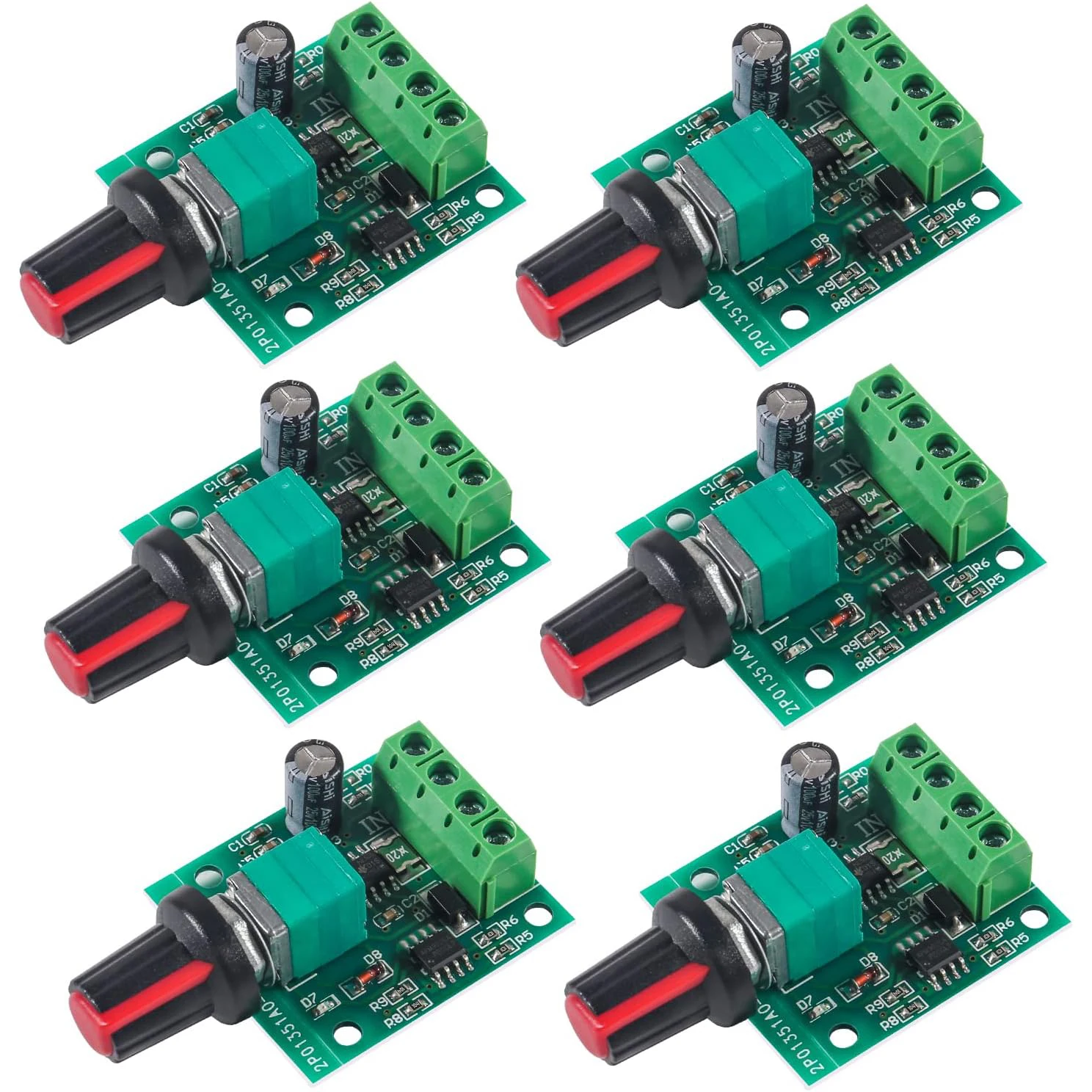 6PCS Low Voltage DC Motor Speed Controller PWM DC 1.8v 3v 5v 6v 7.2v 12v 2A 30W 1803BK 1803B Low Voltage PWM Speed Controller