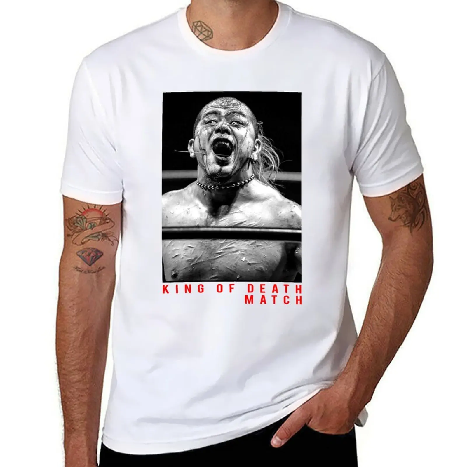 

Jun Kasai - King of Death T-Shirt cotton t shirts man 100% funny t shirts dark humor T-Shirt