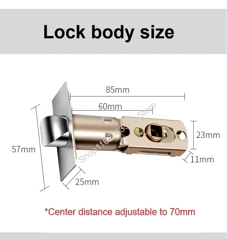 Indoor Wooden Door Fingerprint Lock Tuya/TTlock Smart Lock Password Door Lock IC Card App Unlocks Electronic Ball Locks