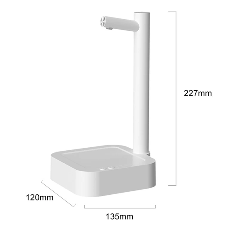 スマートデスクトップウォーターポンプ,タイプc,6レベルの液体ポンプ,白色,耐久性,使いやすい
