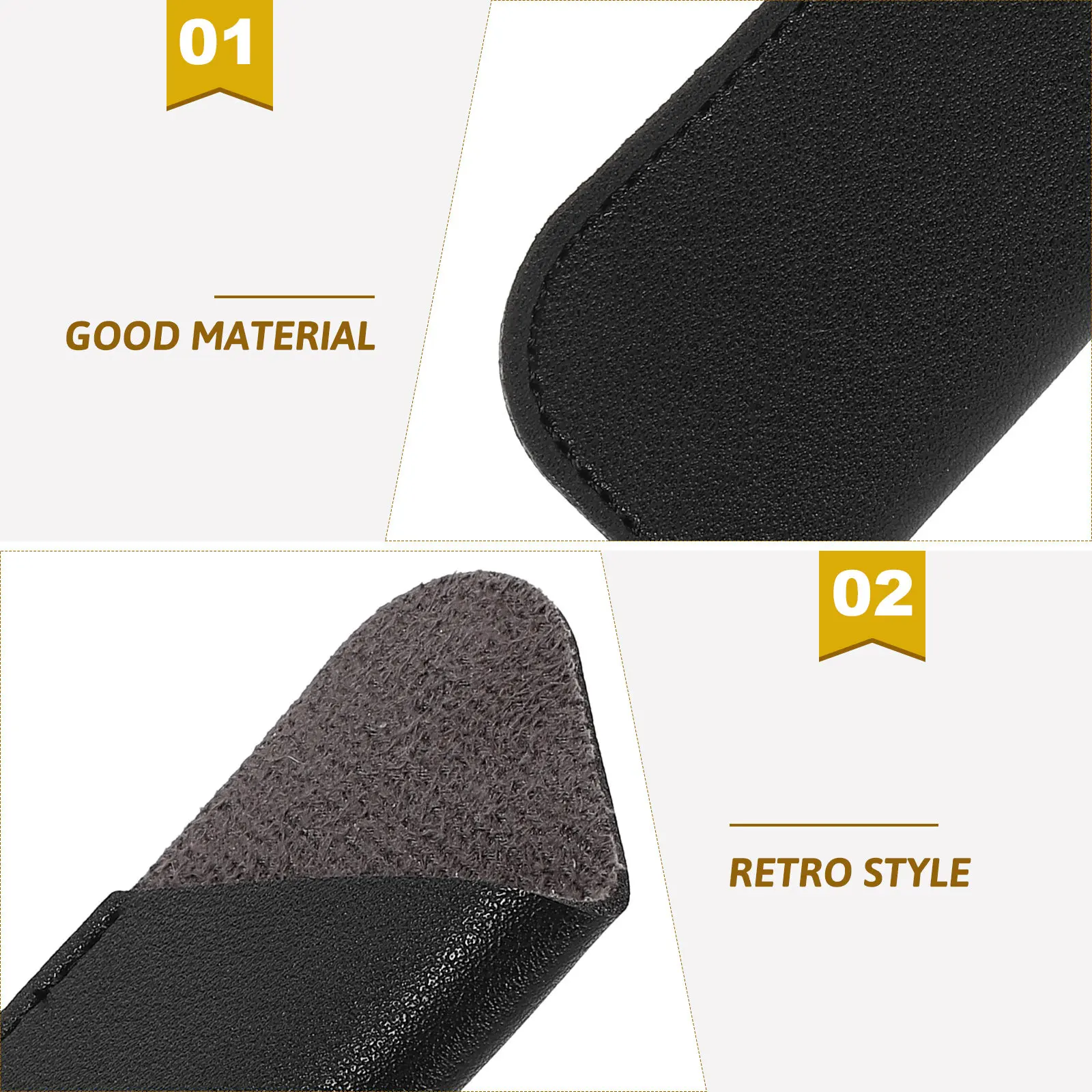 6 Pcs Ballpoint Pen Pouch Packaging Black Pouches Bags for PU Protective Fountain Sleeve