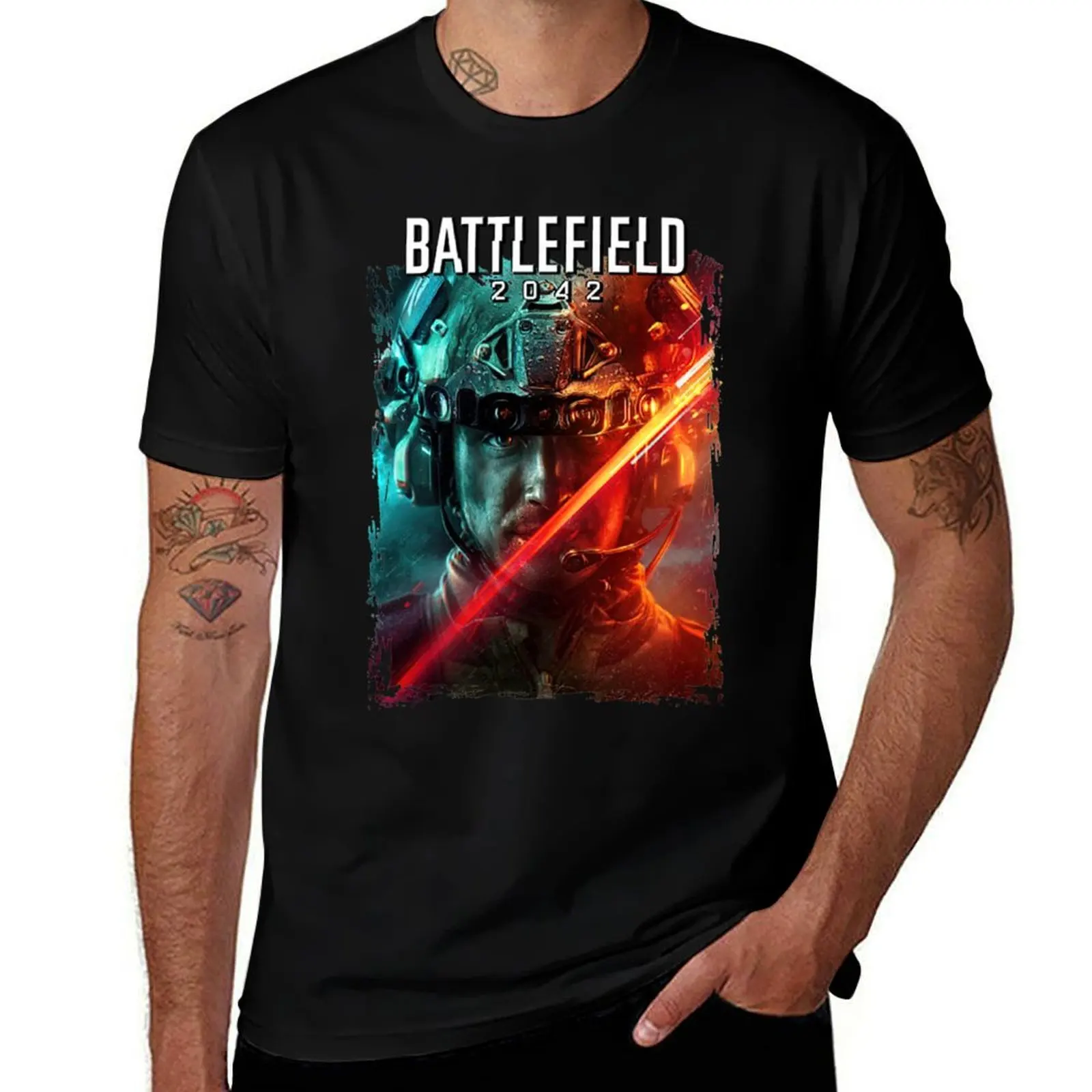 Battlefield (2042) T-Shirt Basic Daily Outfit Short Sleeve Tee T-Shirt
