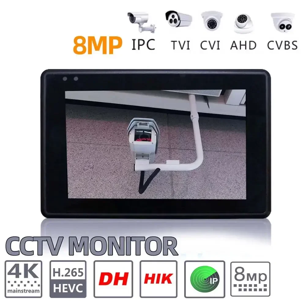 1080P 5-en-1 IPC1800 PLUS TVI AHD CVI analógico IP HD 4,0 probador de cámara CCTV batería integrada Monitor de prueba de seguridad 4K H.265